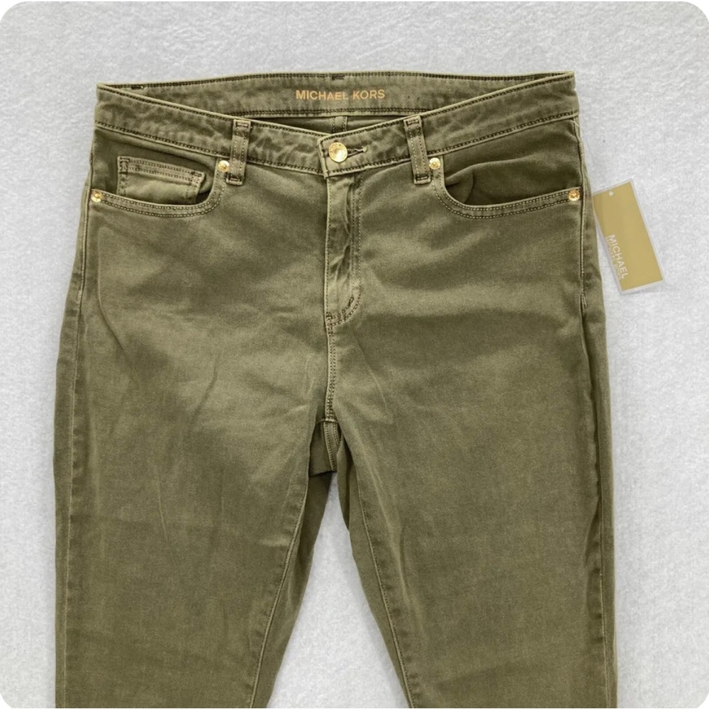 Michael kors Izzy skinny safari green jeans